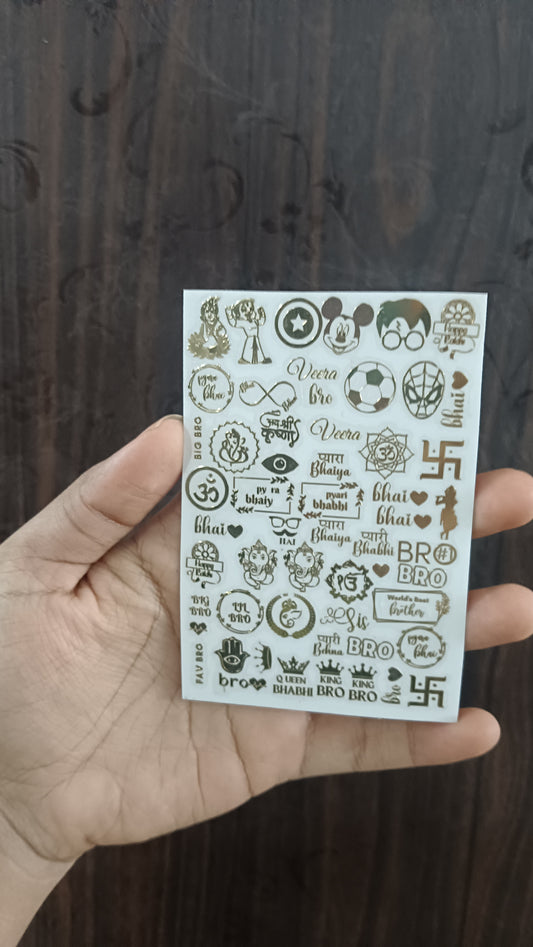 Rakhi a7 metal sticker