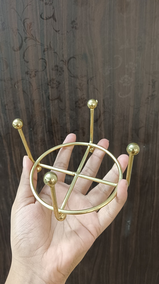 Round metal coaster stand 4"