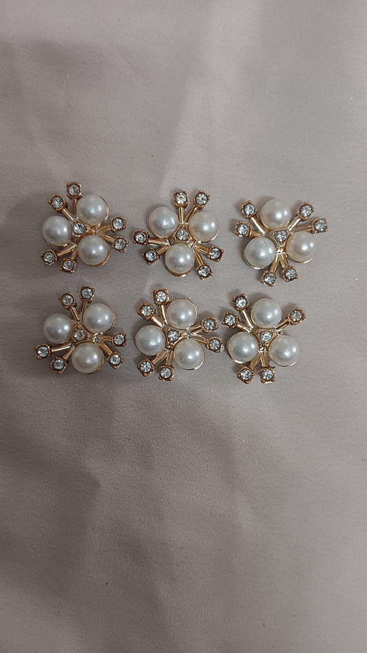 Pearl embellishment pack of 6