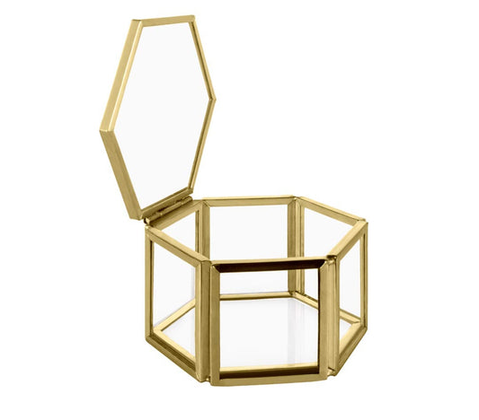 Ring holder glass box