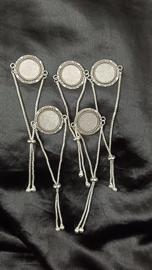 Bracelet with base silver pack of 5