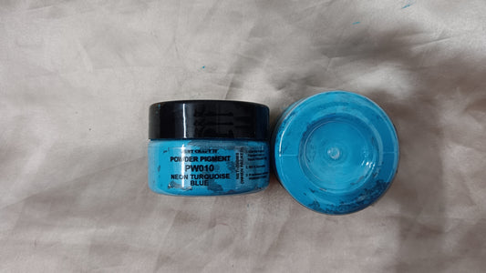 Neon turquoise blue mica