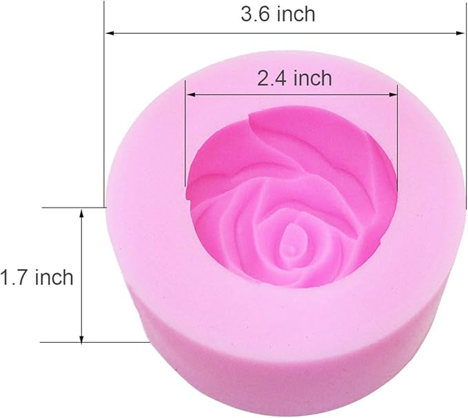 3d rose flower mold