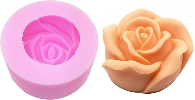 3d rose flower mold