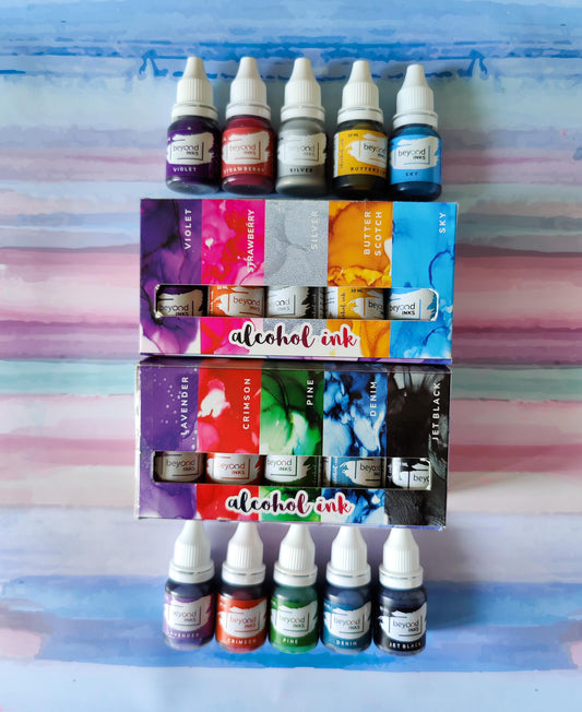 Mini Alcohol Inks pack of 10 set 1