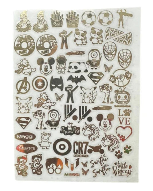 Rakhi a6 metal stickers