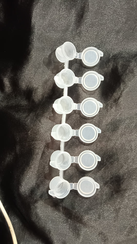 Empty plastic container pack of 6