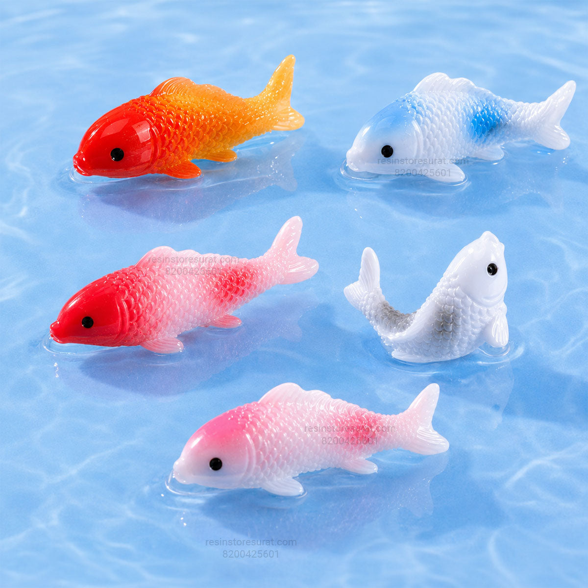 Fish miniature pack of 5