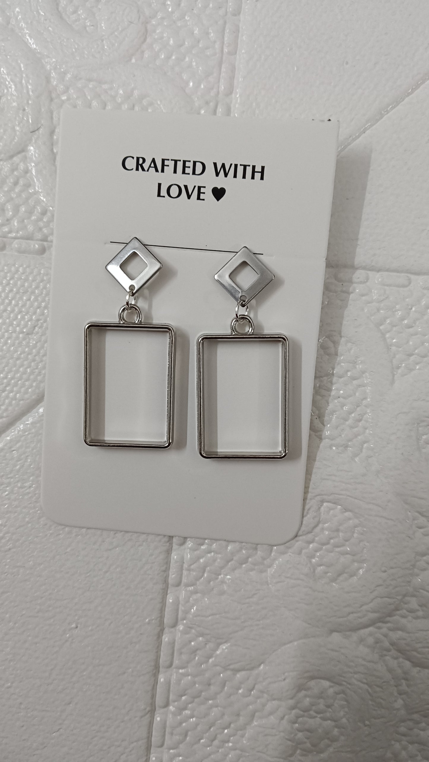 Silver earrings