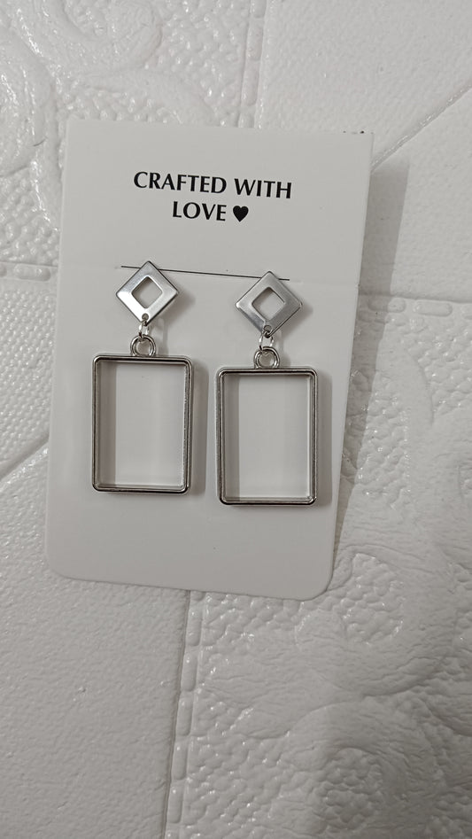 Silver earrings