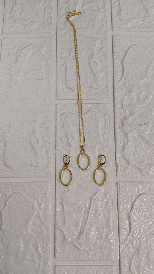 Small ovel  jewellery set