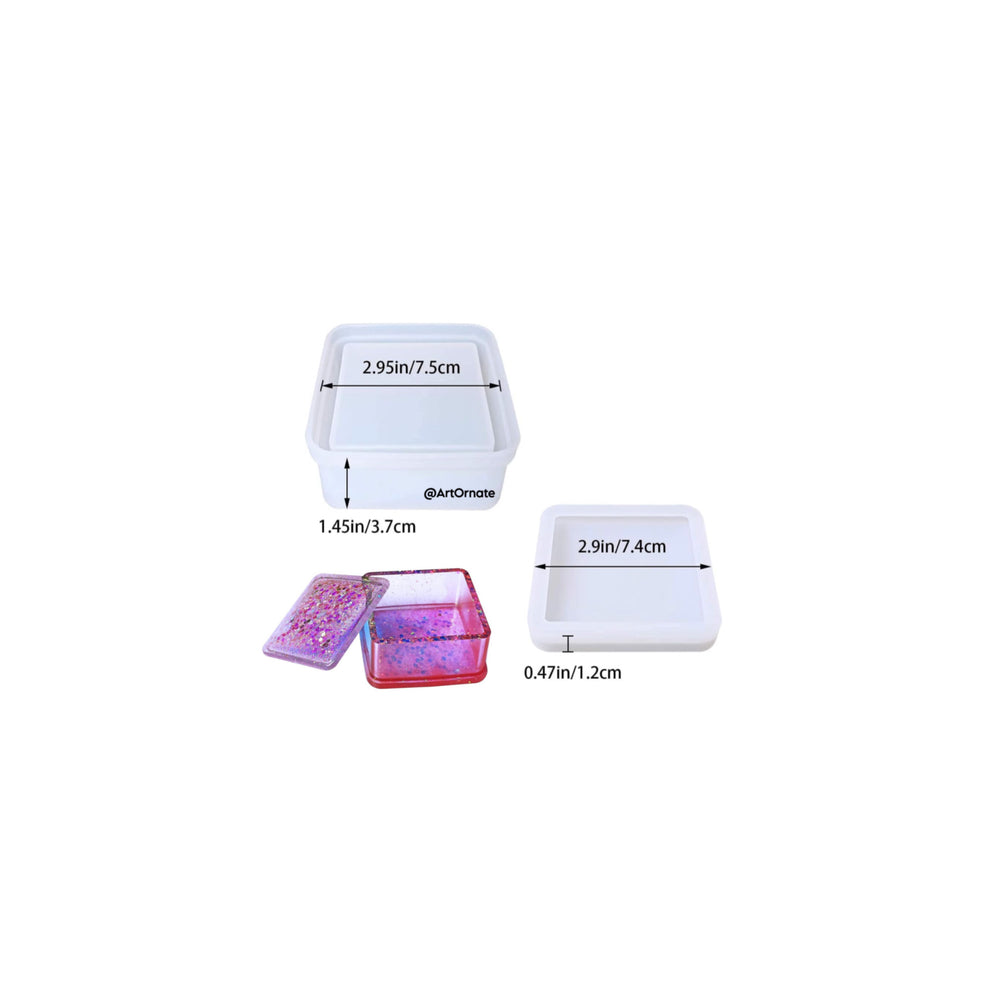 Square jewellery box mold