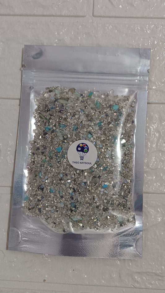 Mixed silver granules
