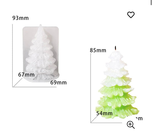 Christmas Tree candle mold