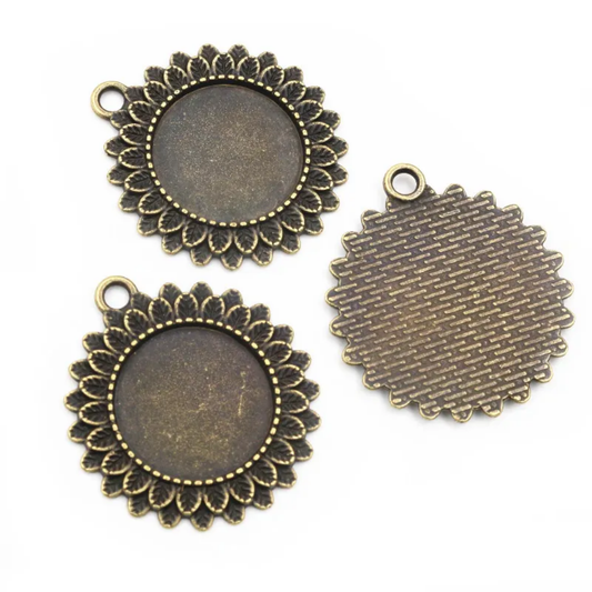 Antique Floral Pendant