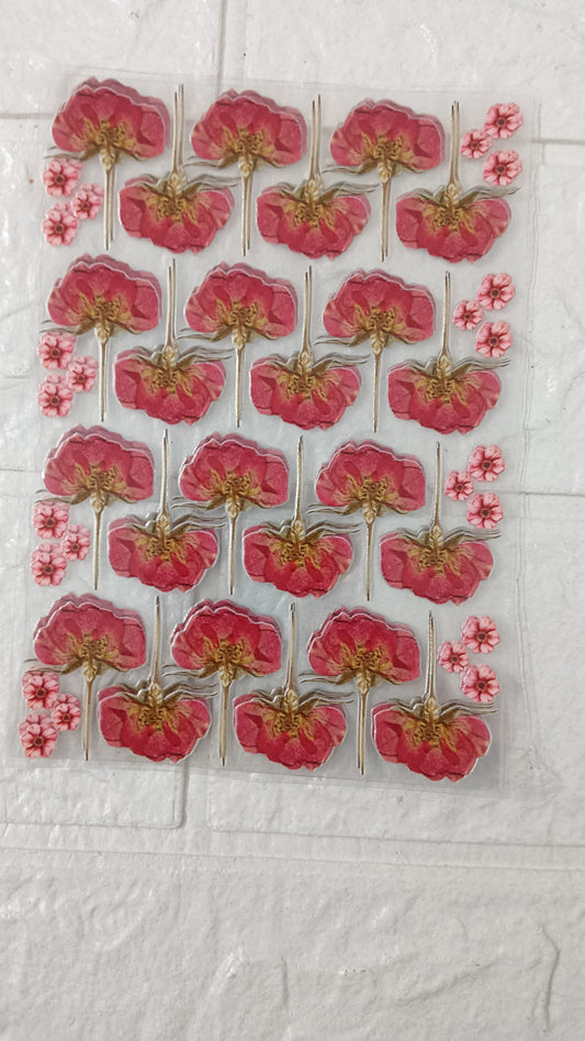 Rose sticker sheet