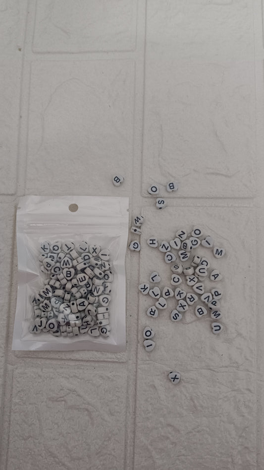 Heart Alphabet beads