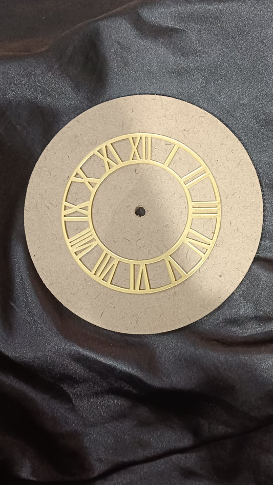 6" clock mdf with ring
