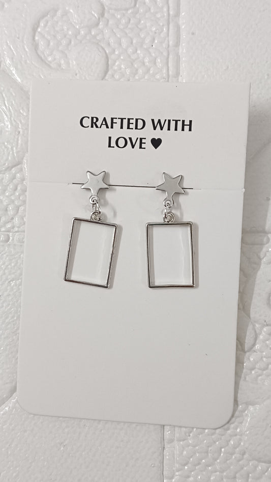 Silver earrings