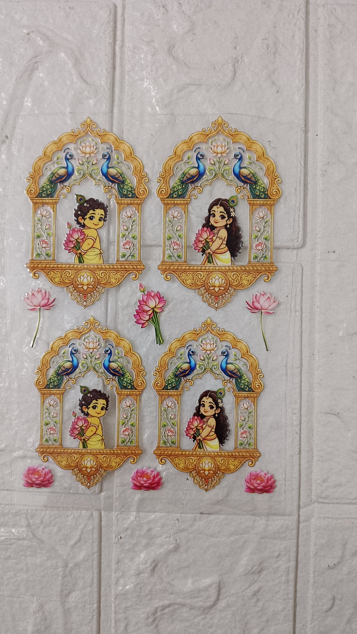Radha Krishna sticker sheet