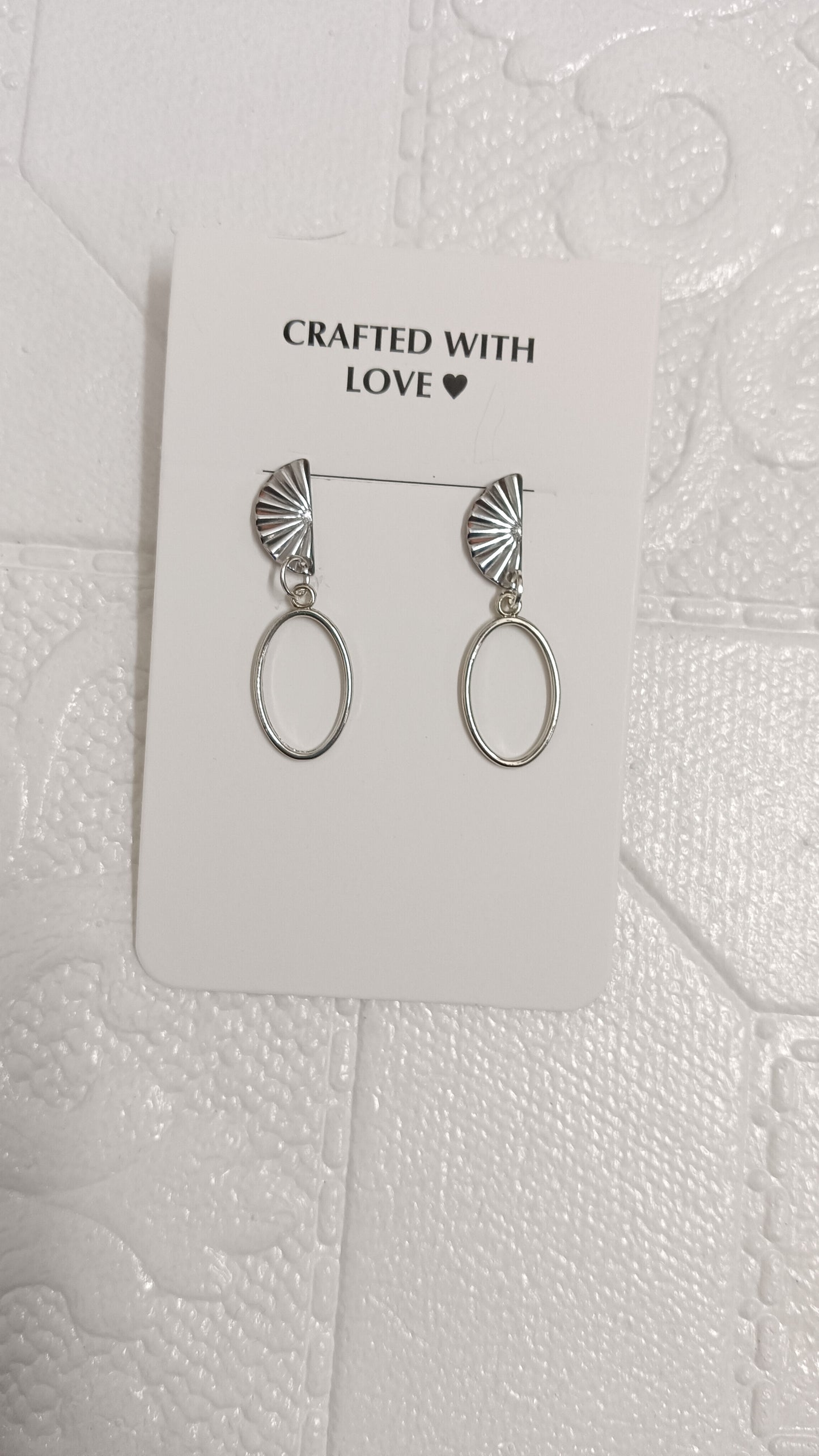 Silver earrings