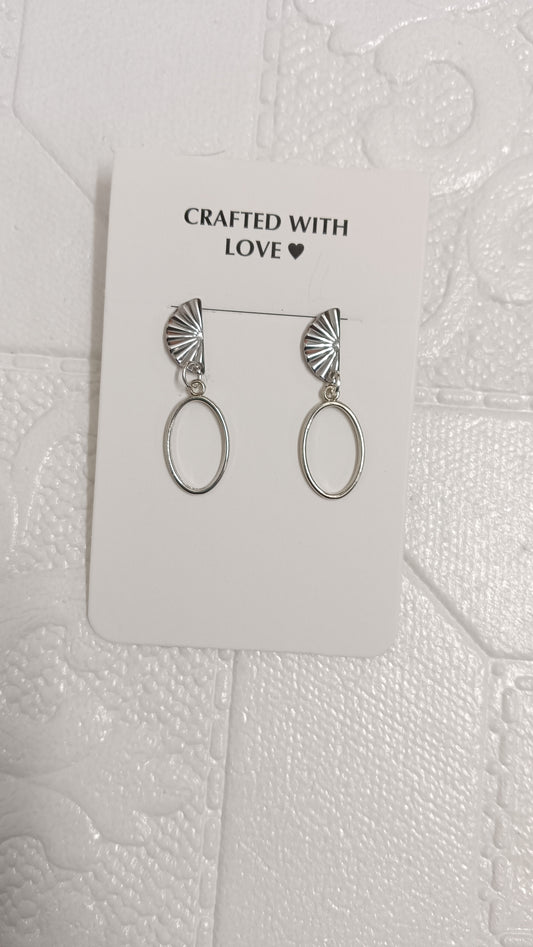 Silver earrings