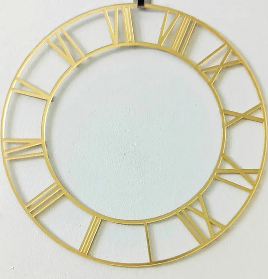 8" gold clock ring