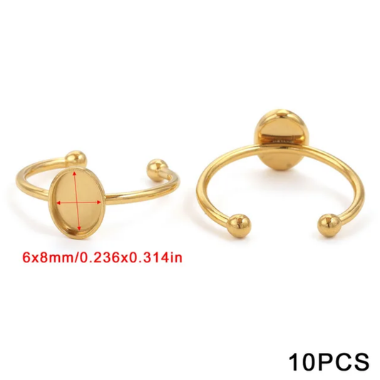 Circle gold ring