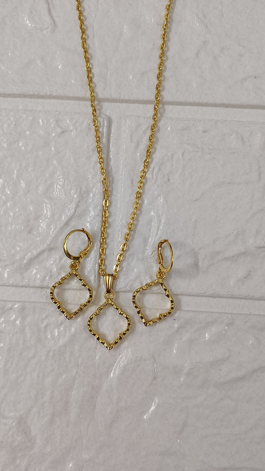 Dainty danglers jewellery set