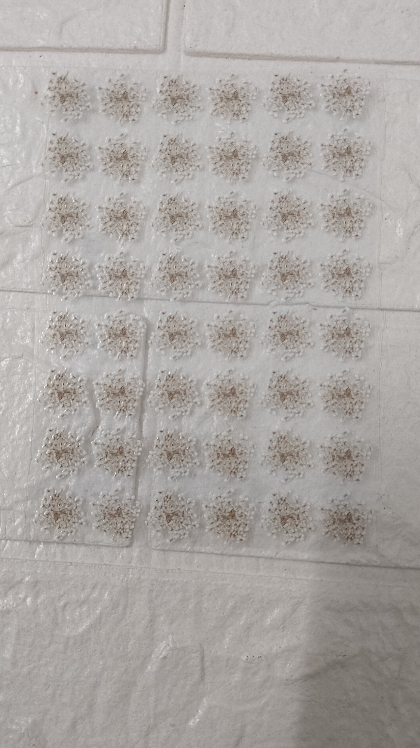White  anne lace sticker sheet