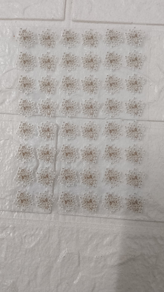 White  anne lace sticker sheet