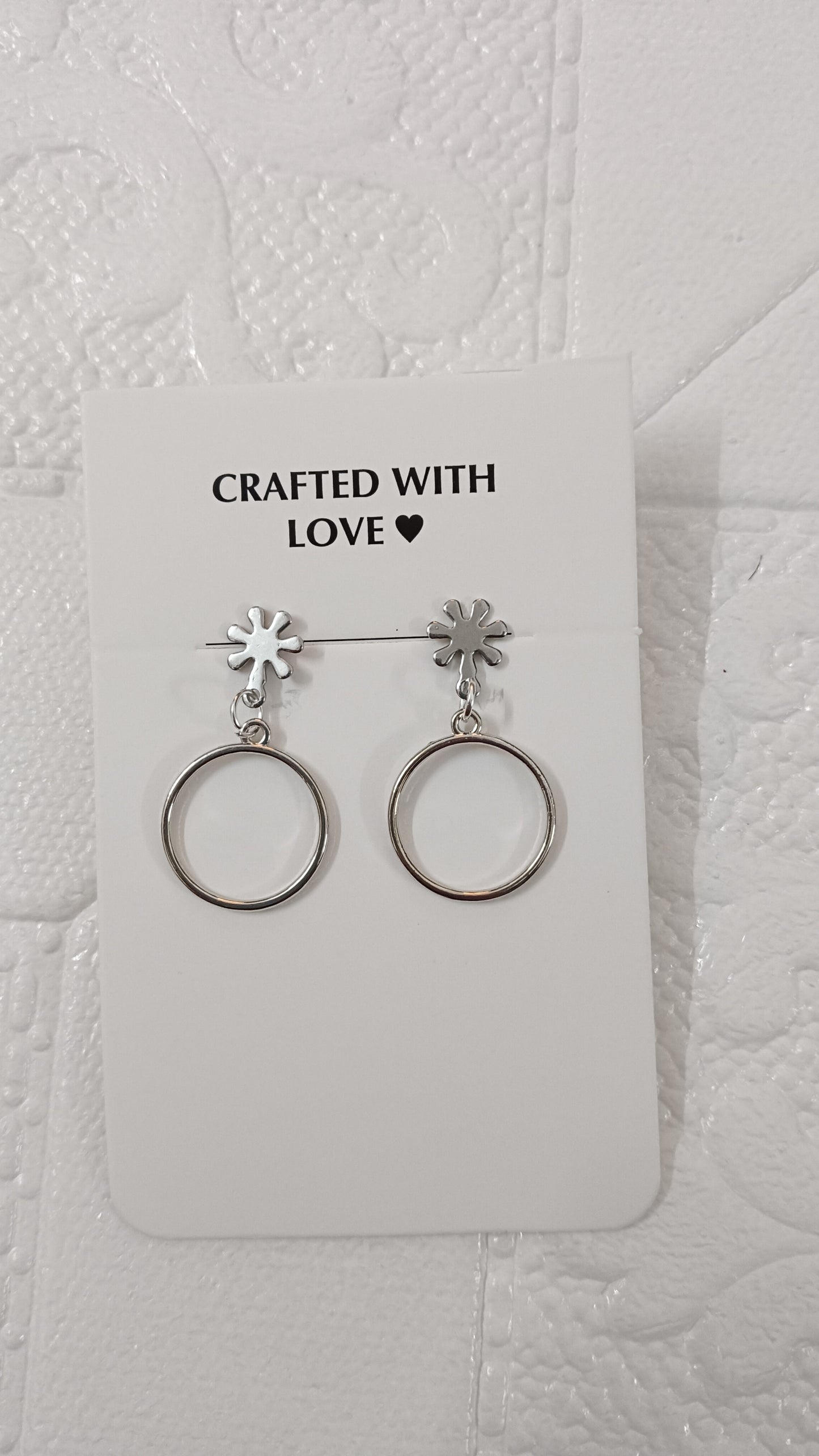Silver earrings
