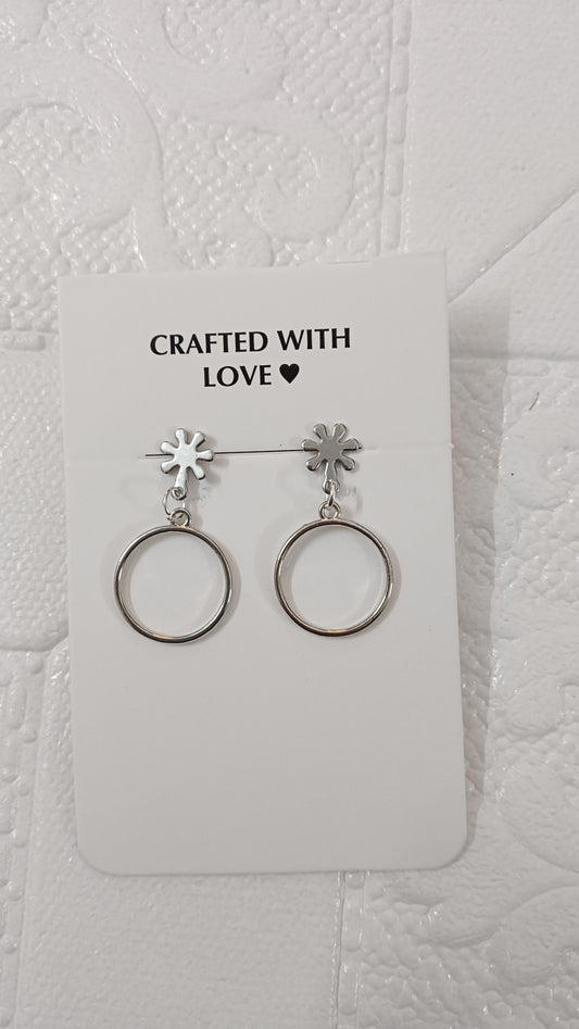 Silver earrings