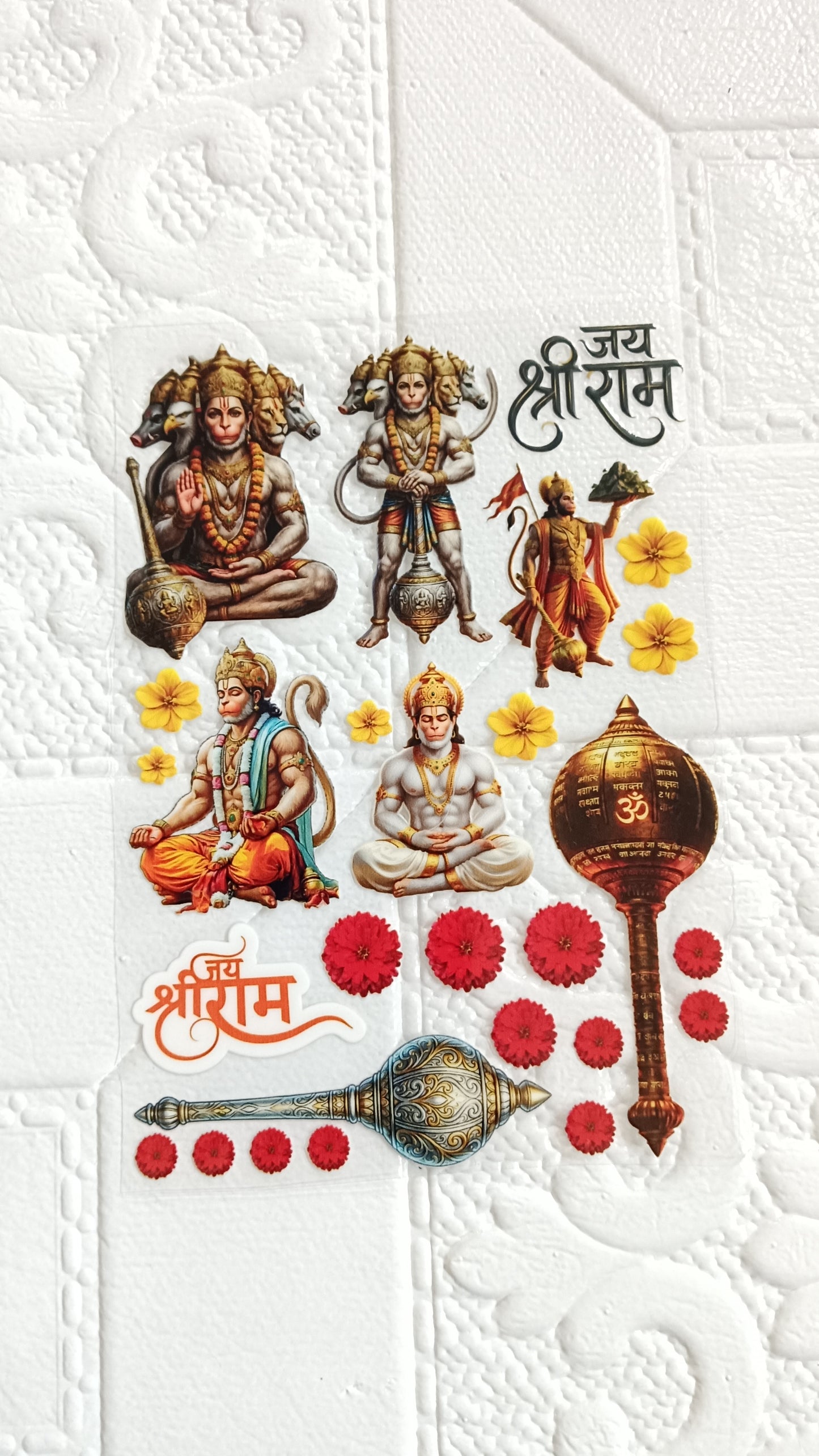 Hanuman ji sticker sheet