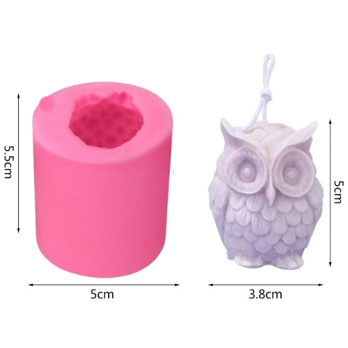 Owl candle mold