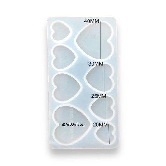 8 cavity heart  mold