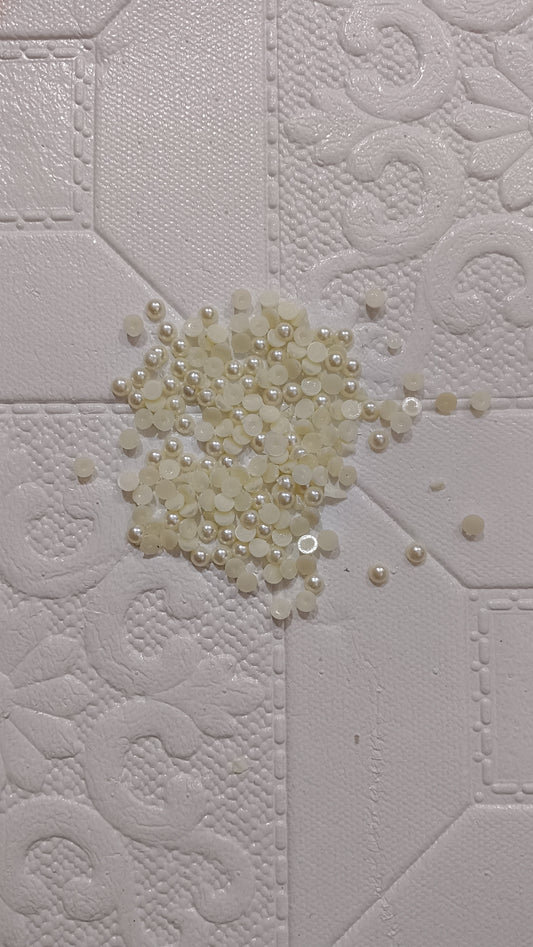 Half cut pearls beads