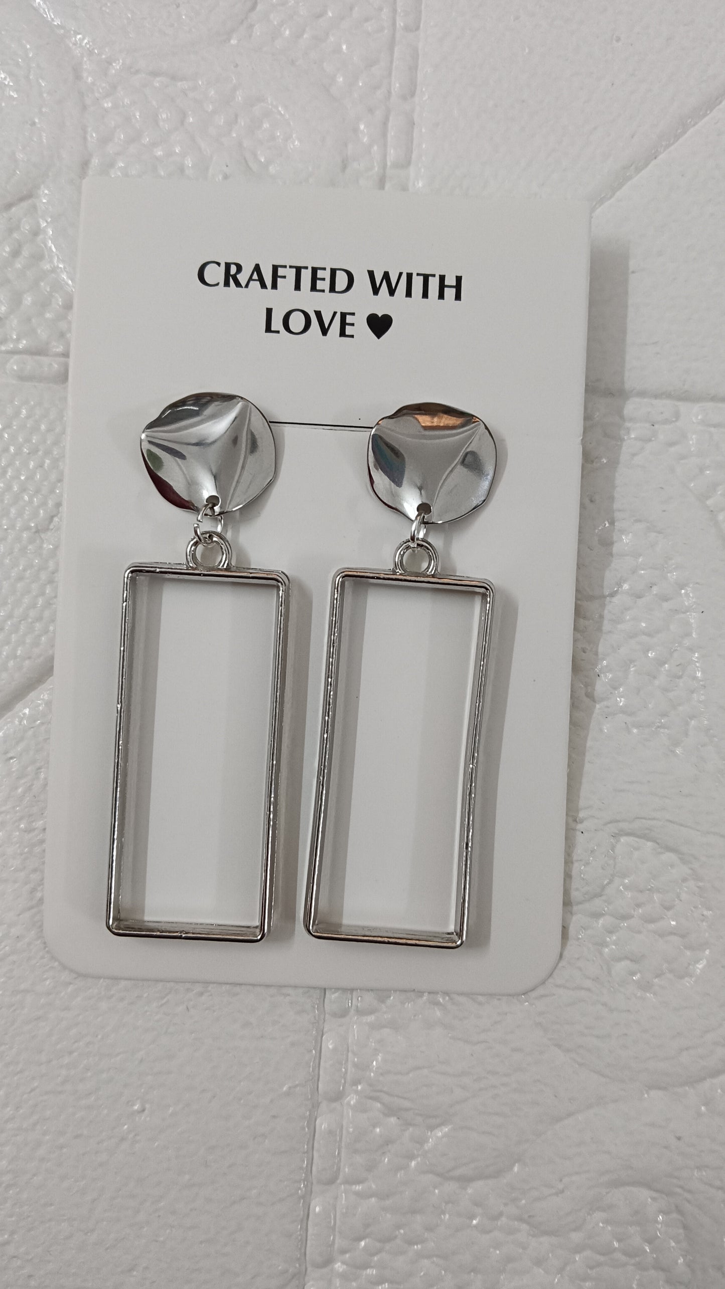 Silver earrings