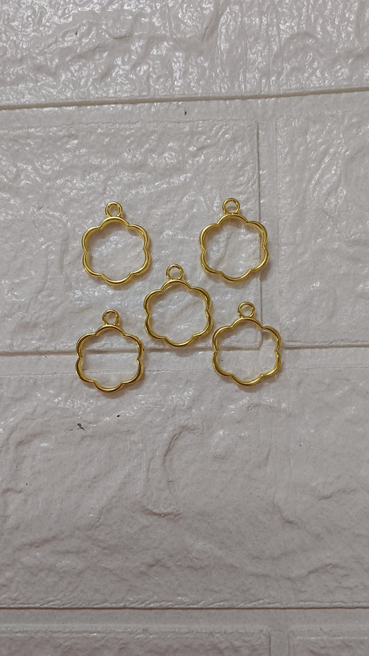 Flower pendant pack of 5