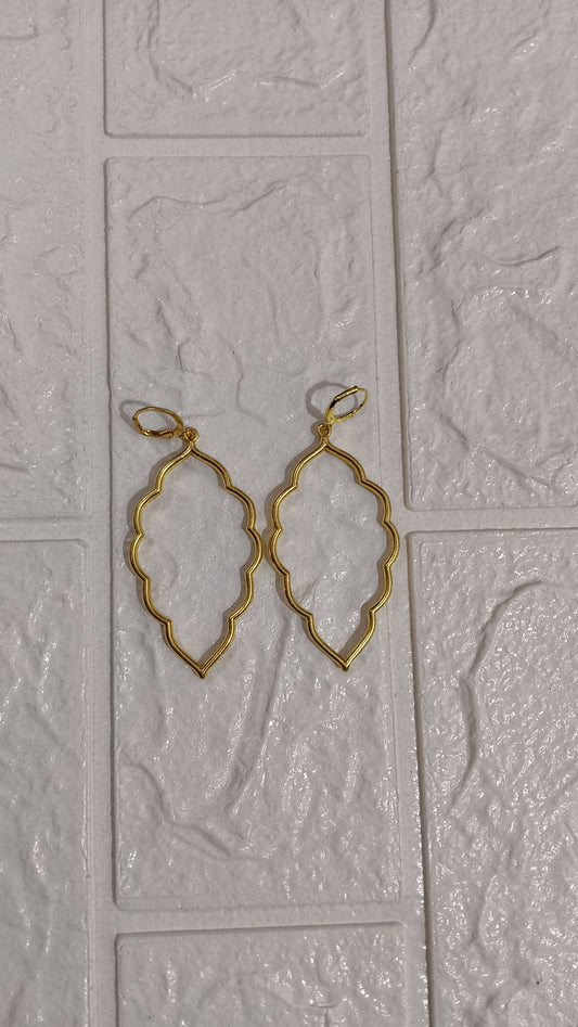 Big agate earrings