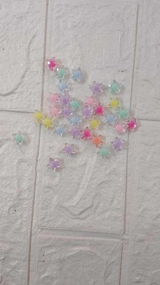 Colour  mixed beads
