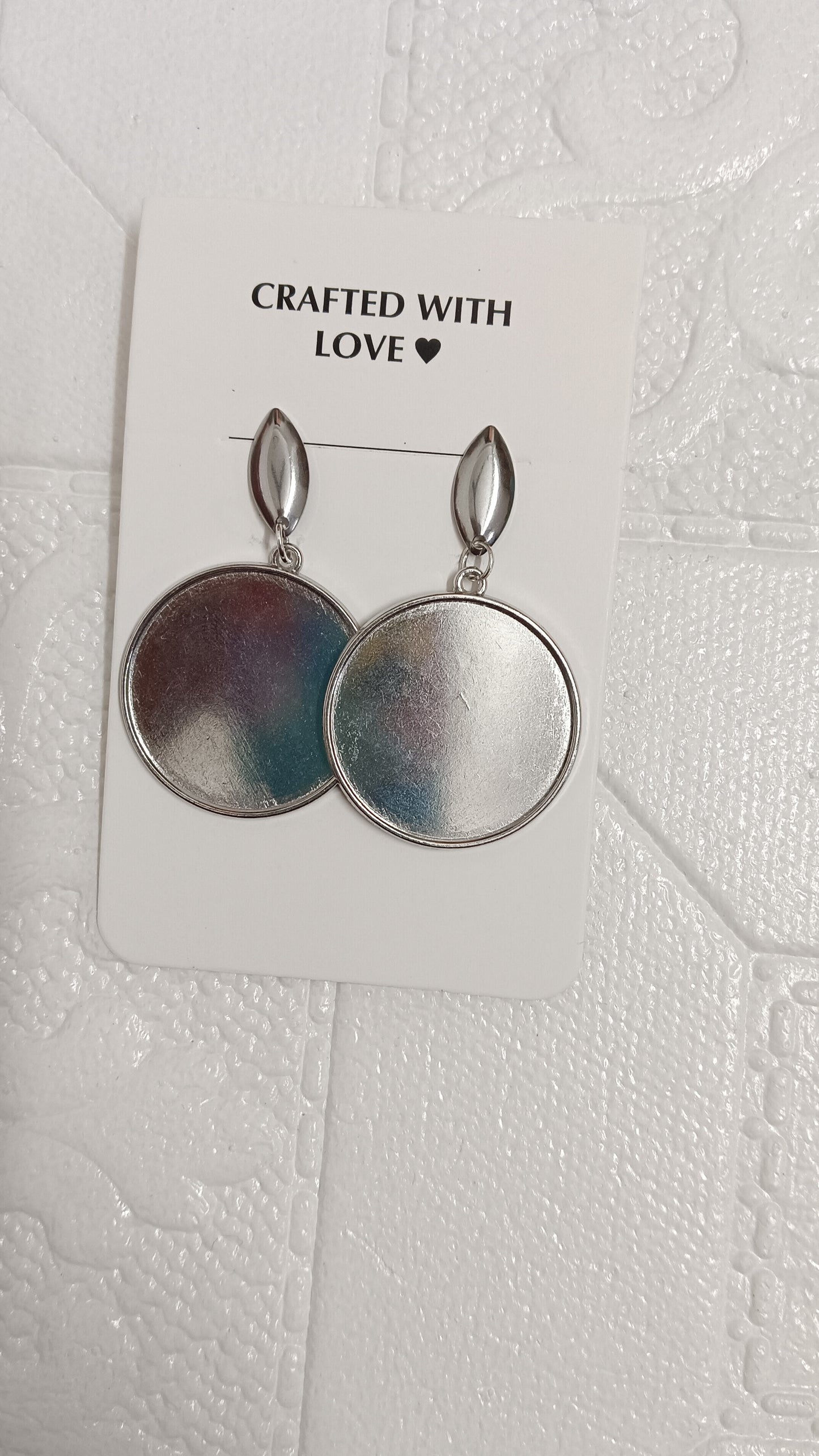 Silver earrings