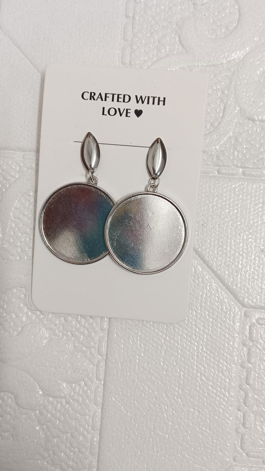 Silver earrings