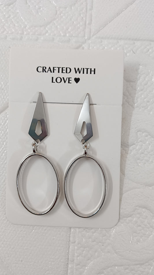 Silver earrings