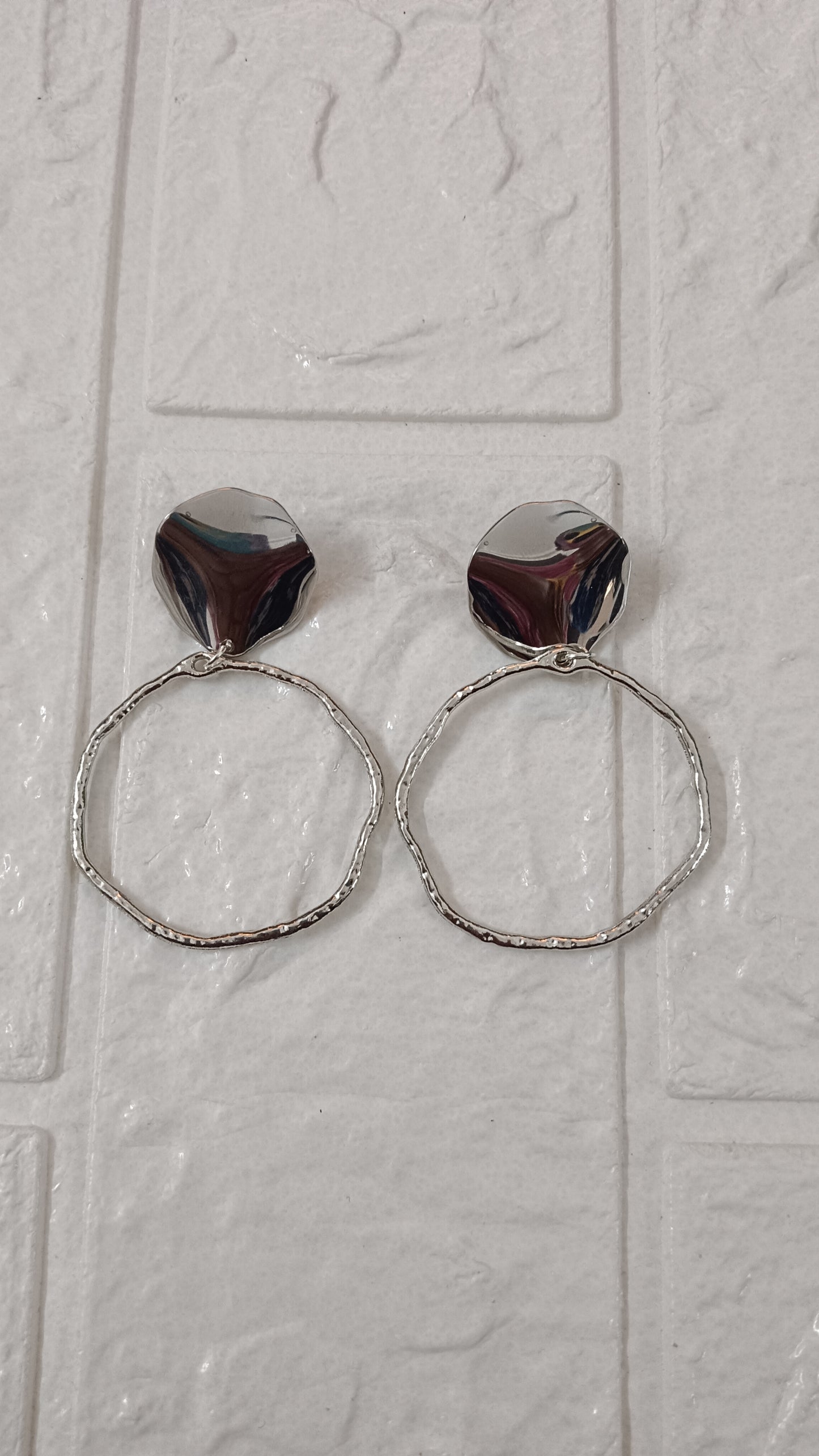 Silver earrings
