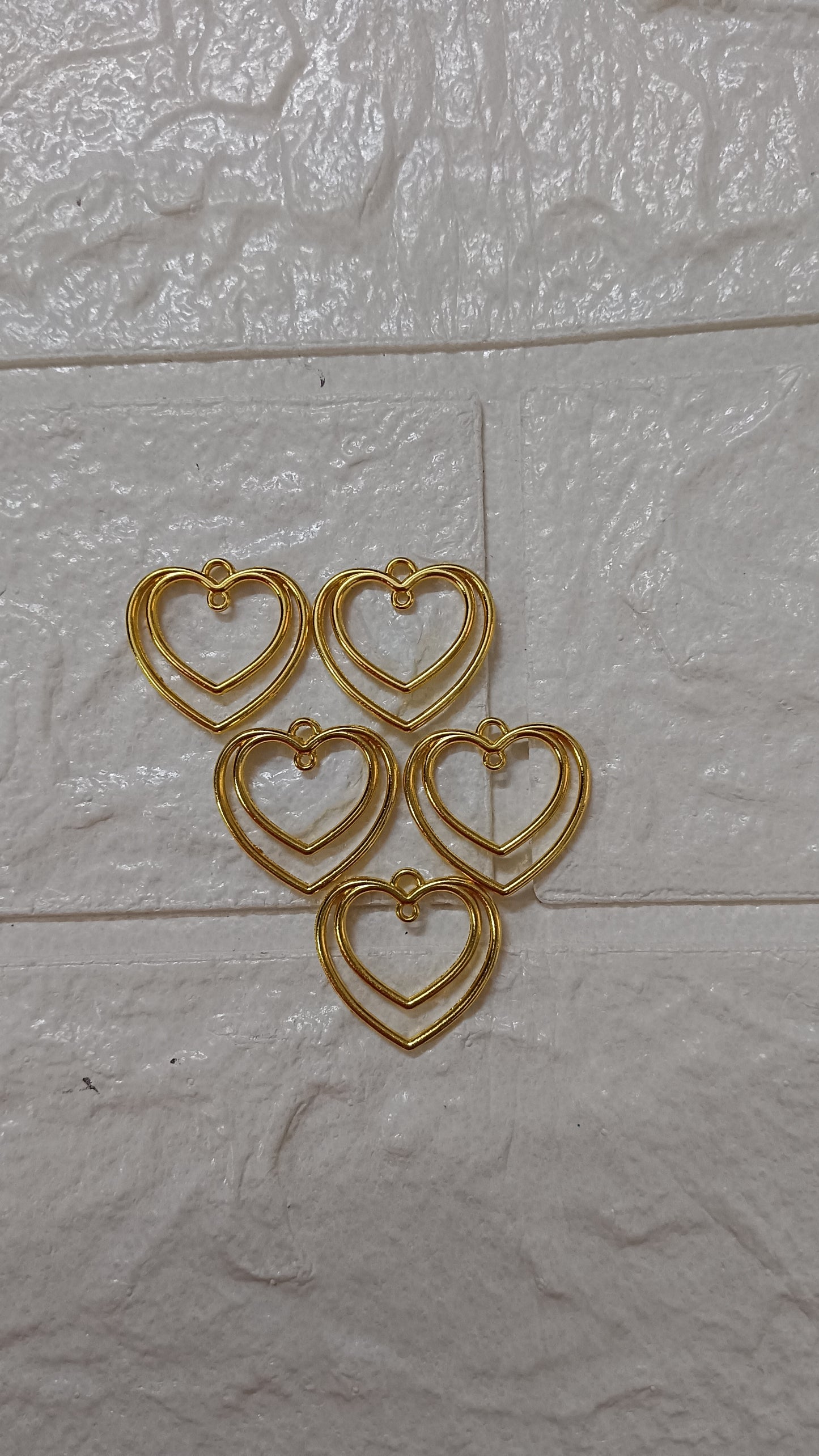 New cute  heart pendant pack of 5