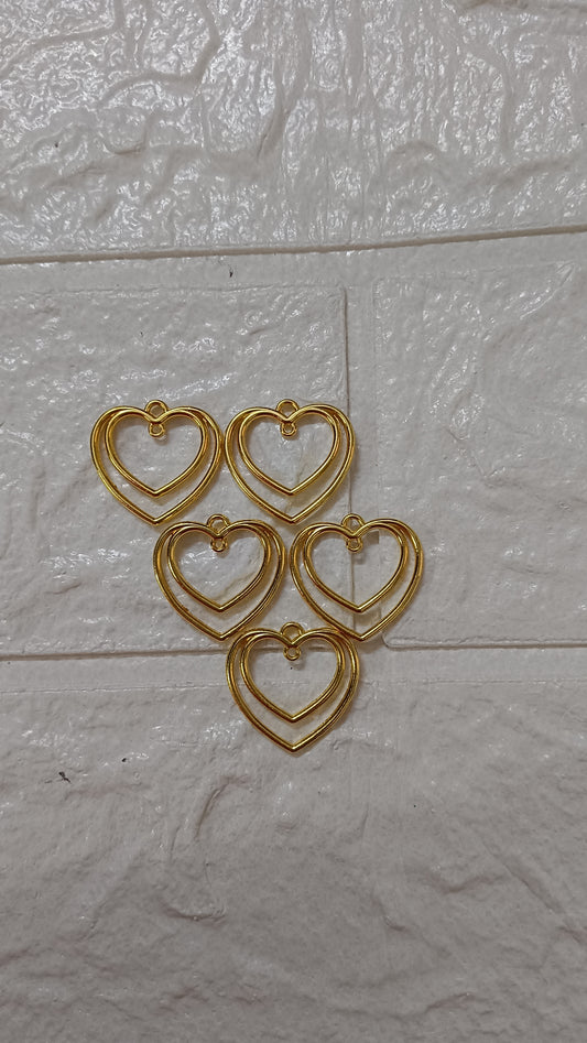 New cute  heart pendant pack of 5