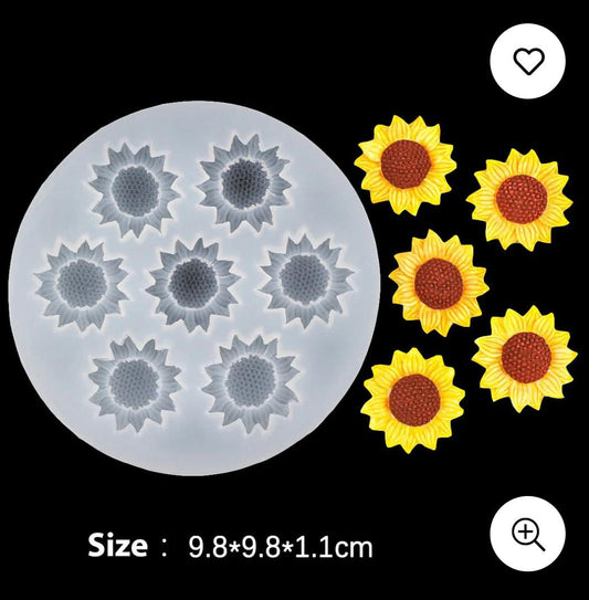 Sunflower candle mold