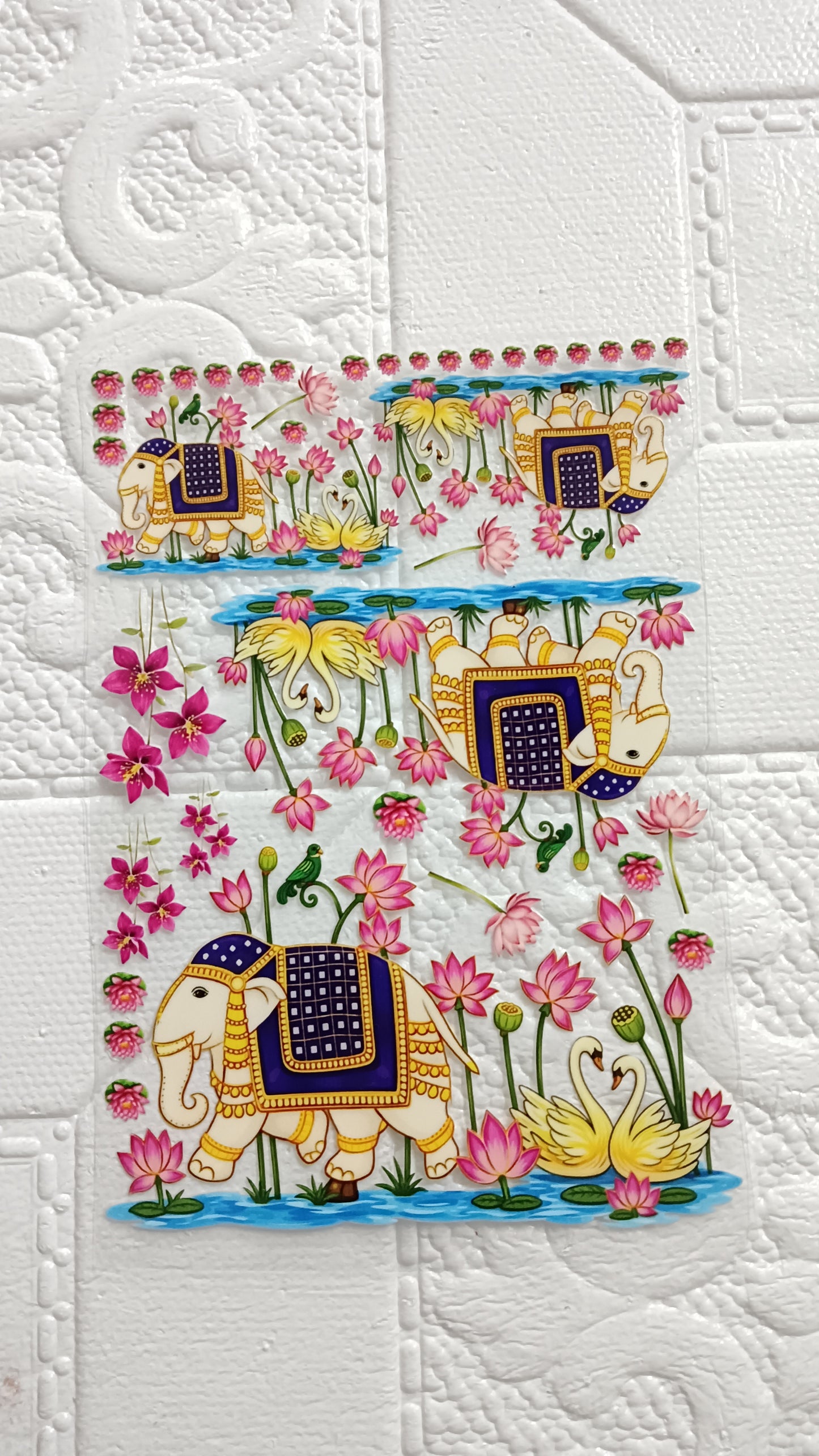 Pichwai print stickers