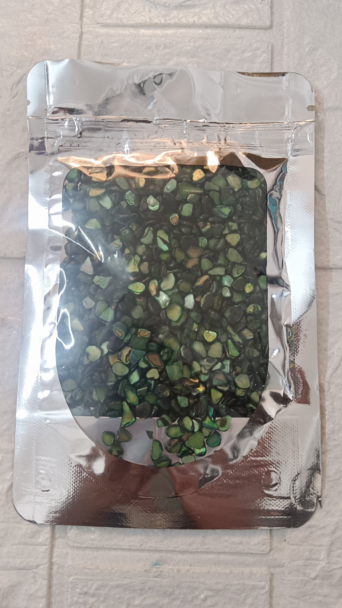Dark greenish nucleus stones